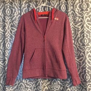 North face sweat shirt.